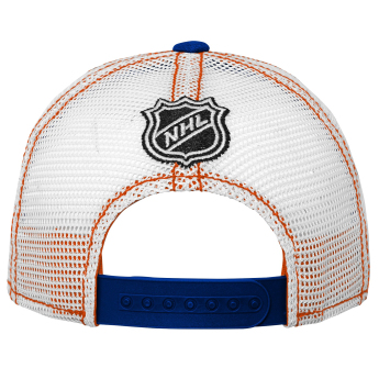 Edmonton Oilers dziecięca czapka baseballowa Lockup Meshback Adjustable