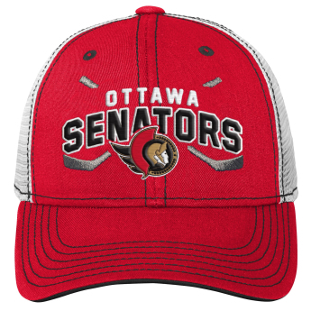 Ottawa Senators dziecięca czapka baseballowa Lockup Meshback Adjustable