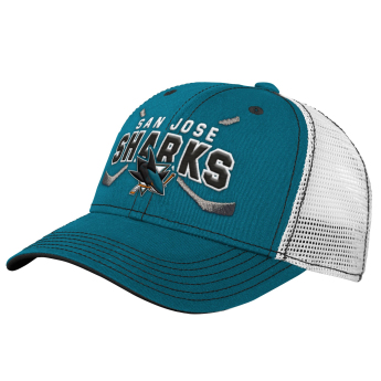 San Jose Sharks dziecięca czapka baseballowa Lockup Meshback Adjustable