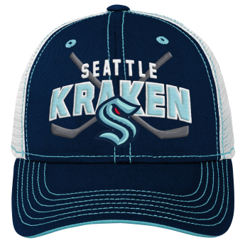 Seattle Kraken dziecięca czapka baseballowa Lockup Meshback Adjustable