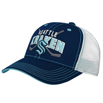 Seattle Kraken dziecięca czapka baseballowa Lockup Meshback Adjustable