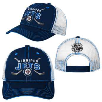 Winnipeg Jets dziecięca czapka baseballowa Lockup Meshback Adjustable
