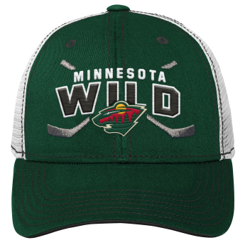 Minnesota Wild czapka baseballówka Lockup Meshback Adjustable