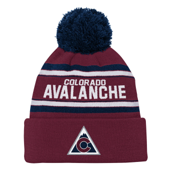 Colorado Avalanche czapka zimowa dziecięca 3Rd Jersey Jacquard Cuff Pom