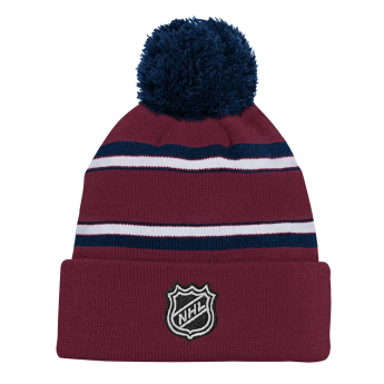Colorado Avalanche czapka zimowa dziecięca 3Rd Jersey Jacquard Cuff Pom
