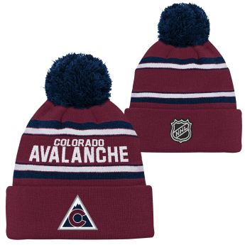 Colorado Avalanche czapka zimowa dziecięca 3Rd Jersey Jacquard Cuff Pom