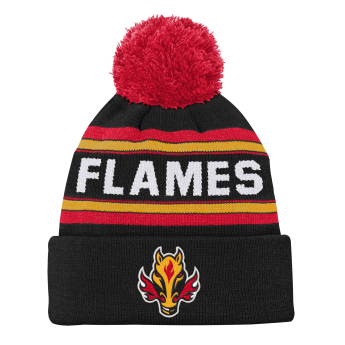 Calgary Flames czapka zimowa dziecięca 3Rd Jersey Jacquard Cuff Pom