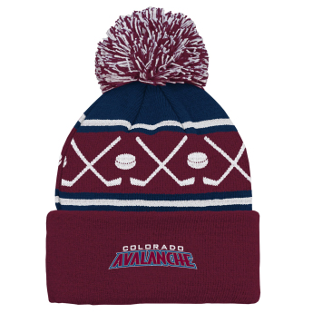 Colorado Avalanche czapka zimowa dziecięca Face-Off Cuff Pom