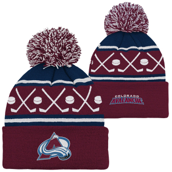Colorado Avalanche czapka zimowa dziecięca Face-Off Cuff Pom