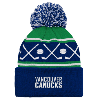 Vancouver Canucks czapka zimowa dziecięca Face-Off Cuff Pom
