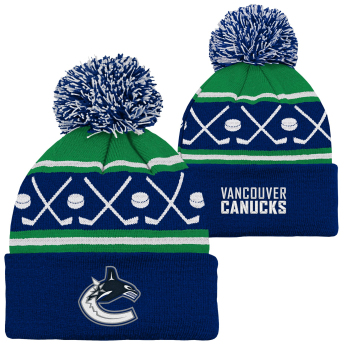 Vancouver Canucks czapka zimowa dziecięca Face-Off Cuff Pom