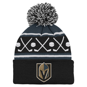 Vegas Golden Knights czapka zimowa dziecięca Face-Off Cuff Pom