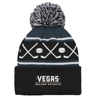Vegas Golden Knights czapka zimowa dziecięca Face-Off Cuff Pom