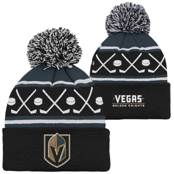 Vegas Golden Knights czapka zimowa dziecięca Face-Off Cuff Pom