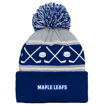 Toronto Maple Leafs czapka zimowa dziecięca Face-Off Cuff Pom