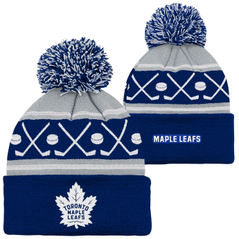 Toronto Maple Leafs czapka zimowa dziecięca Face-Off Cuff Pom