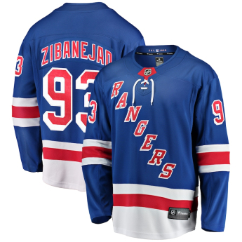 New York Rangers hokejowa koszulka meczowa #93 Mika Zibanejad Breakaway Home
