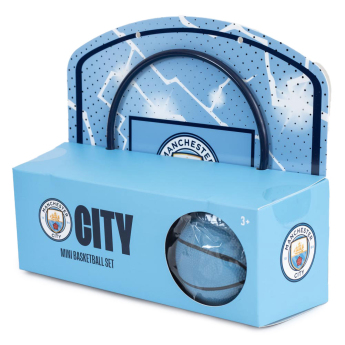 Manchester City minizestaw do koszykówki blue