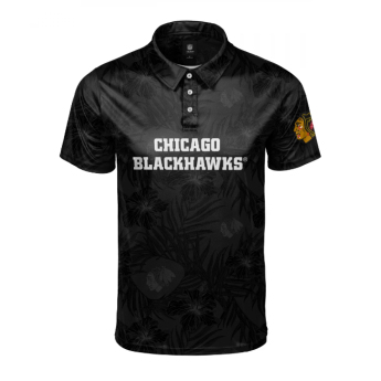 Chicago Blackhawks męska koszulka polo Floral Wordmark