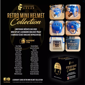 Reprezentacje hokejowe mini kask hokejowy Czech republic #84 Jan Rutta Retro collection
