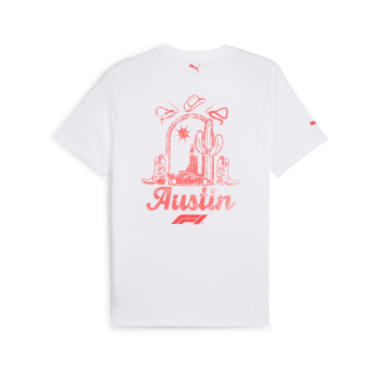Formuła 1 koszulka męska Austin GP white 2024