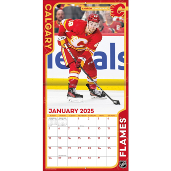 Calgary Flames kalendarz 2025 Wall Calendar