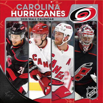 Carolina Hurricanes kalendarz 2025 Wall Calendar