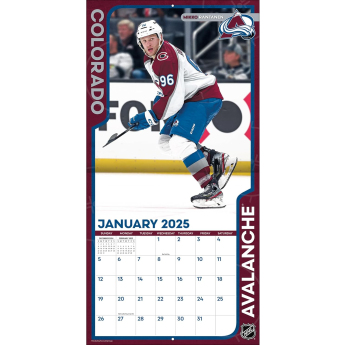 Colorado Avalanche kalendarz 2025 Wall Calendar