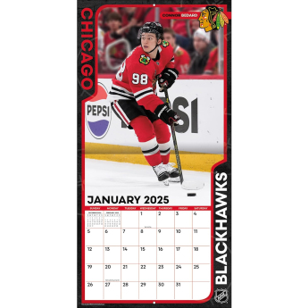 Chicago Blackhawks kalendarz 2025 Wall Calendar