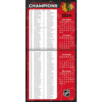 Chicago Blackhawks kalendarz 2025 Wall Calendar