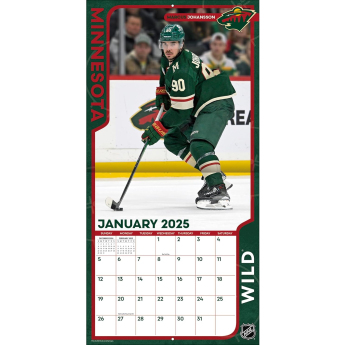Minnesota Wild kalendarz 2025 Wall Calendar