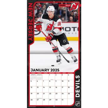 New Jersey Devils kalendarz 2025 Wall Calendar