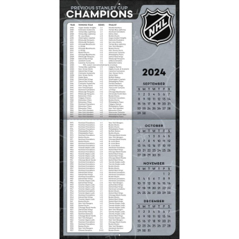 NHL produkty kalendarz Elite 2025 Wall Calendar