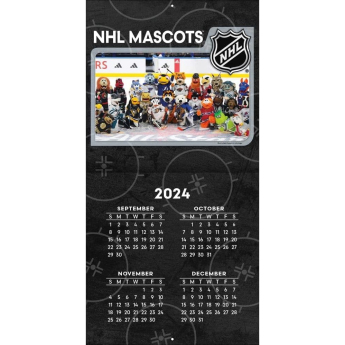 NHL produkty kalendarz Mascots 2025 Wall Calendar