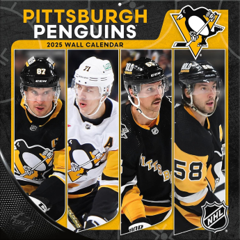 Pittsburgh Penguins kalendarz 2025 Wall Calendar