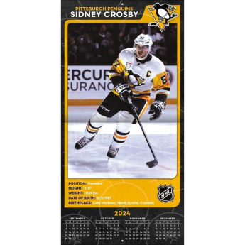 Pittsburgh Penguins kalendarz Sidney Crosby #87 2025 Wall Calendar