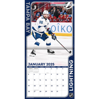 Tampa Bay Lightning kalendarz 2025 Wall Calendar