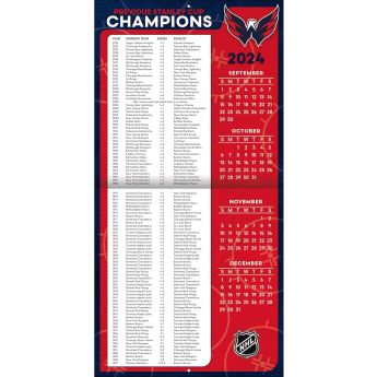 Washington Capitals kalendarz 2025 Wall Calendar