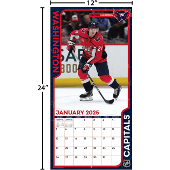 Washington Capitals kalendarz 2025 Wall Calendar