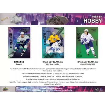 NHL pudełka karty hokejowe NHL 2023-24  Upper Deck Skybox Metal Universe Hobby Box