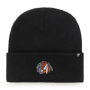 Chicago Blackhawks czapka zimowa Haymaker ´47 Cuff Knit black night