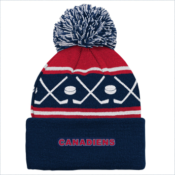 Montreal Canadiens czapka zimowa dziecięca Face-Off Cuff Pom