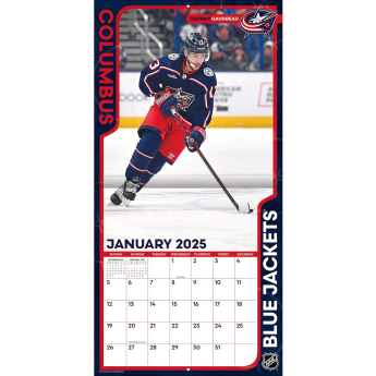 Columbus Blue Jackets kalendarz 2025 Wall Calendar