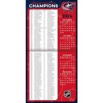 Columbus Blue Jackets kalendarz 2025 Wall Calendar
