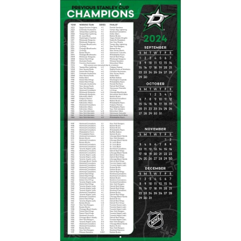 Dallas Stars kalendarz 2025 Wall Calendar