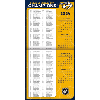 Nashville Predators kalendarz 2025 Wall Calendar