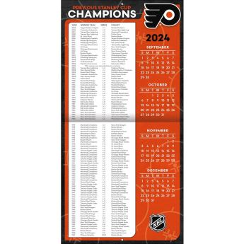 Philadelphia Flyers kalendarz 2025 Wall Calendar