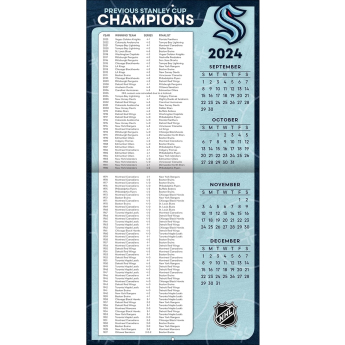 Seattle Kraken kalendarz 2025 Wall Calendar
