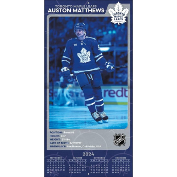 Toronto Maple Leafs kalendarz #34 Auston Matthews 2025 Wall Calendar