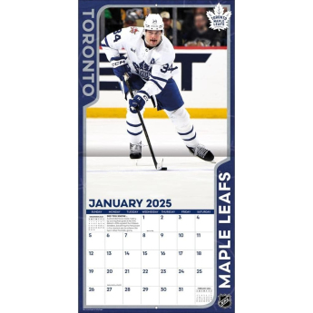 Toronto Maple Leafs kalendarz #34 Auston Matthews 2025 Wall Calendar